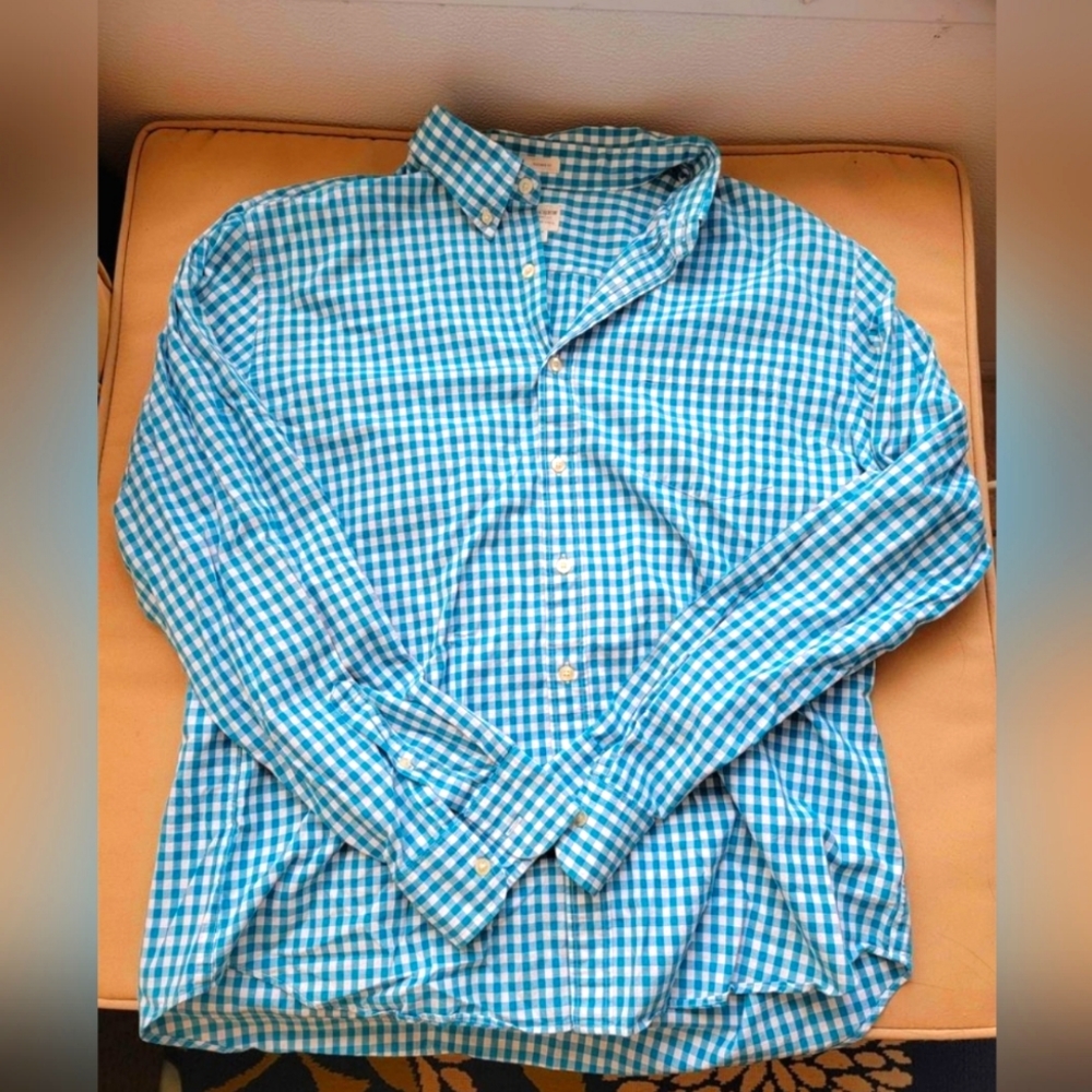 J.Crew Blue Plaid Shirt